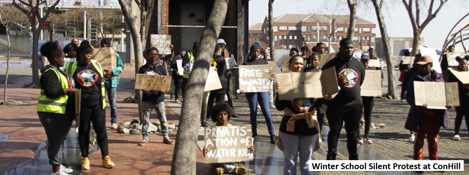 Winter School Silent Protest at ConHill